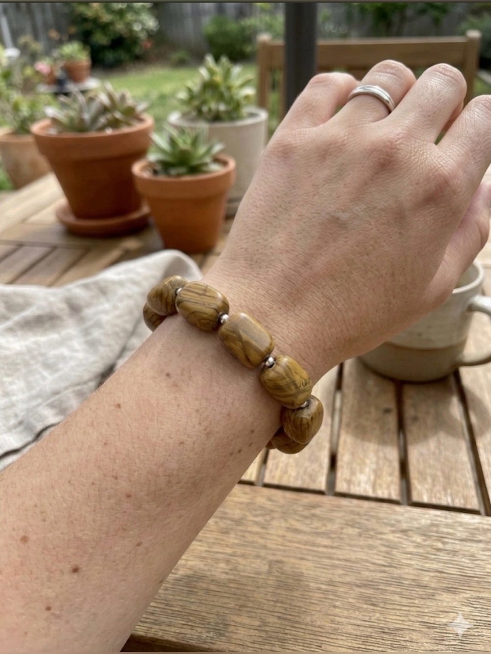 Hand Crafted Jasper Bracelet